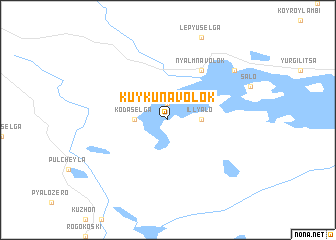 map of Kuyku-Navolok