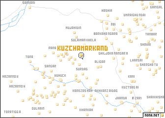 map of Kūz Chamarkand
