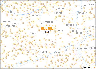 map of Kuzmići