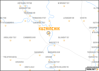 map of Kuzʼminchik