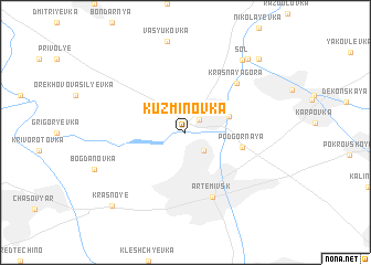 map of Kuzʼminovka