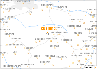 map of Kuzʼmino