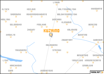 map of Kuzʼmino