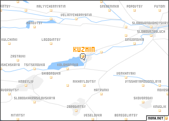 map of Kuzʼmin