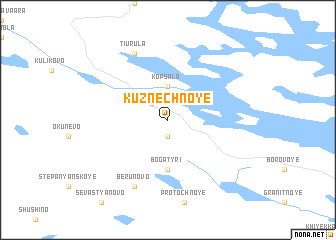 map of Kuznechnoye