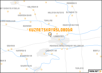map of Kuznetskaya Sloboda