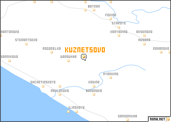 map of Kuznetsovo