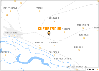 map of Kuznetsovo