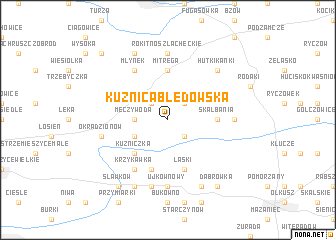map of Kuźnica Błędowska
