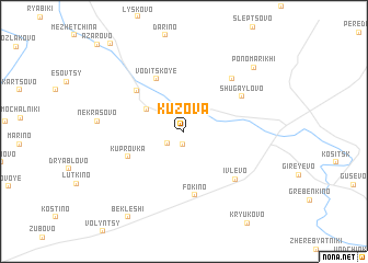 map of Kuzova