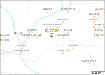 map of Kuzʼovo