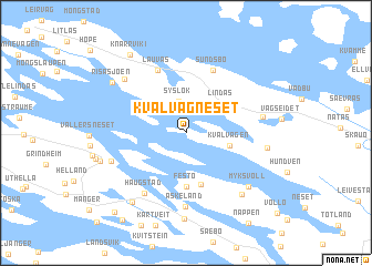 map of Kvalvågneset