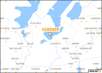 map of Kvänarp