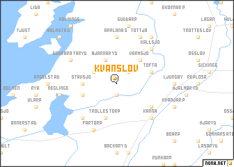 map of Kvänslöv