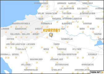 map of Kvarnby