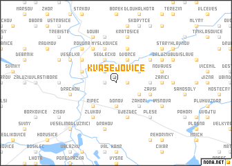 map of Kvasejovice