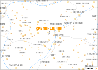 map of Kvemo-Klivana