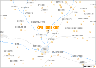 map of Kvemo-Rekha