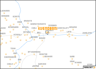 map of Kvenobani