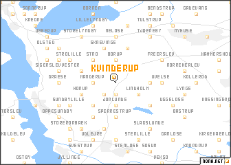 map of Kvinderup