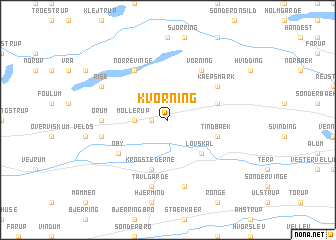 map of Kvorning
