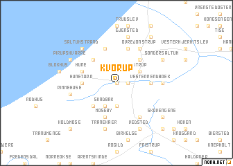 map of Kvorup
