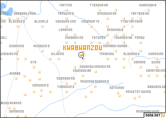 map of Kwabwanzou