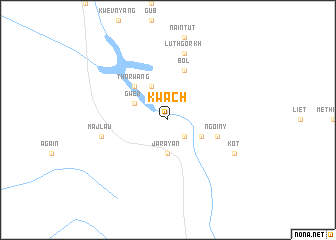 map of Kwach