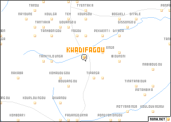 map of Kwadifagou