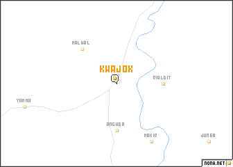 map of Kwajok
