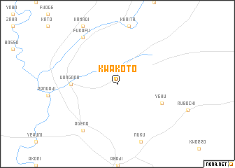 map of Kwakoto
