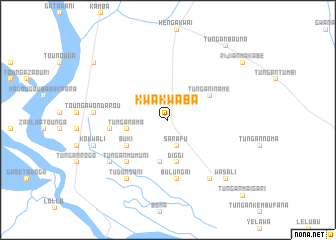 map of Kwakwaba