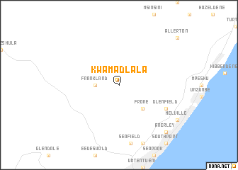 map of KwaMadlala