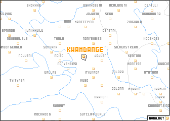 map of KwaMdange