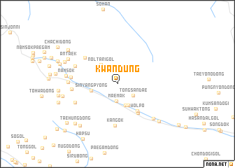 map of Kwandŭng