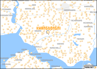 map of Kwangdŏng-ni
