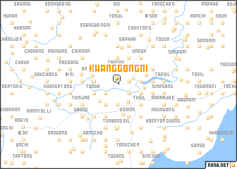 map of Kwanggong-ni