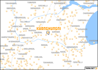 map of Kwanghŭng-ni