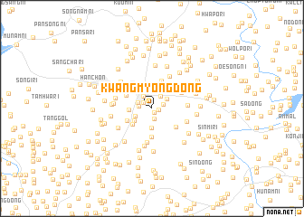 map of Kwangmyŏng-dong