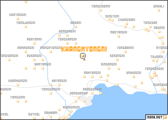 map of Kwangmyŏng-ni