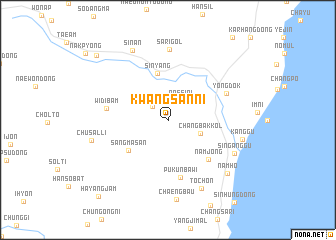 map of Kwangsan-ni