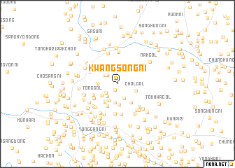 map of Kwangsŏng-ni