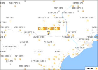 map of Kwanhŭng-ni