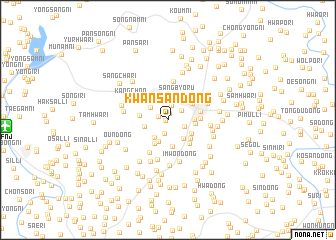 map of Kwansan-dong