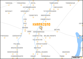 map of Kwara Zéno