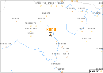 map of Kwau