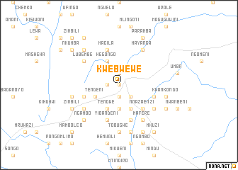 map of Kwebwewe