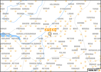 map of Kweko