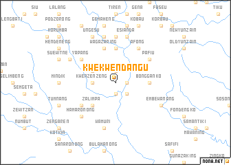 map of Kwekwendangu