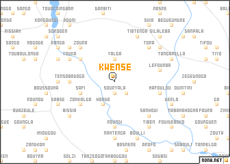 map of Kwensé